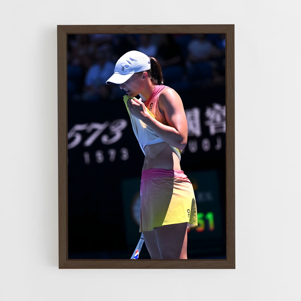 Poster Iga swiatek mur – affiche Tennis (vue 5)
